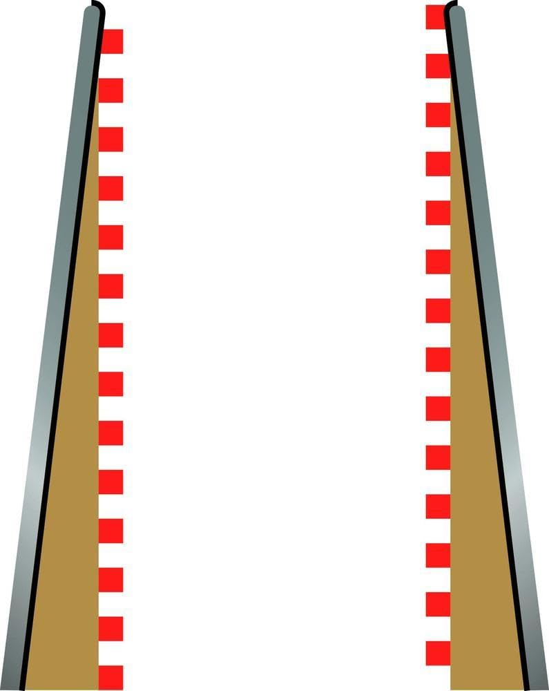 Scalextric C8233 Borders Tan Lead In/Lead Out 13.75 inches - Image 1